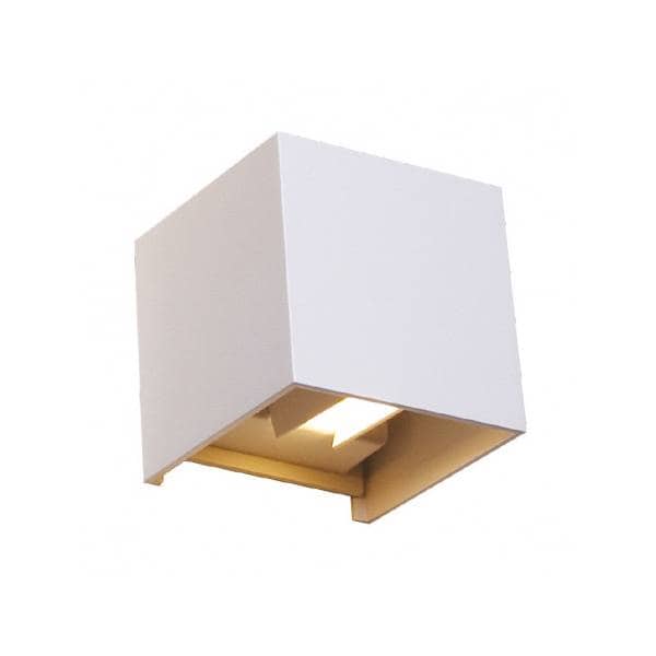 Applique murale cubique extérieure éclairage haut et bas angle ajustable blanc 7W LED blanc chaud IP54