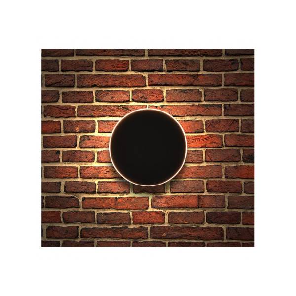 Applique murale LED extérieur design rond gris cercle blanc 10W blanc neutre IP54