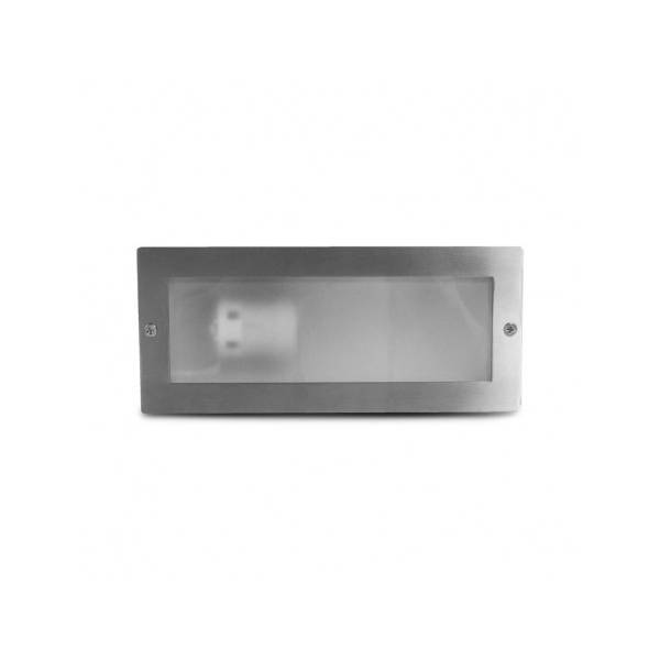 Spot encastrable LED extérieur rectangle E27 Finition Inox professionnel