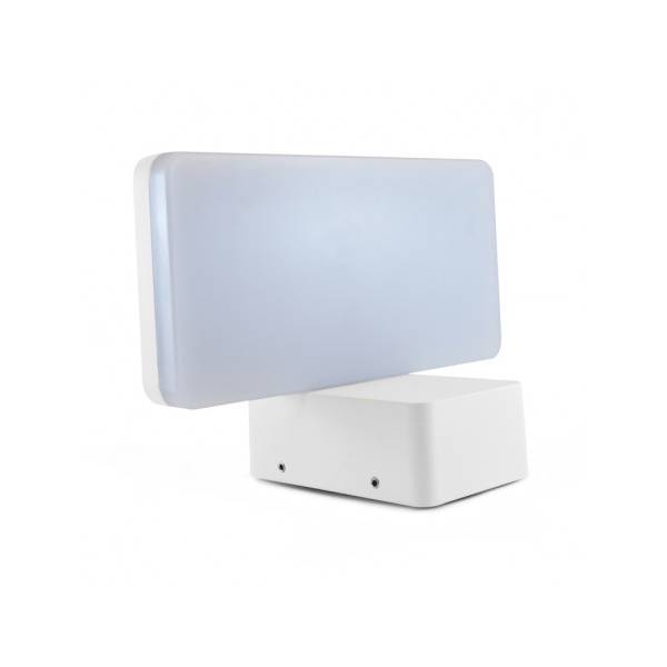 Applique LED extérieure éclairage bas blanche IP65 blanc chaud 3000K 1100lm 12W professionnelle