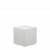 Cube lumineux exterieur solaire ou rechargeable CUBY 20 blanc sans fil LED RGBW 128 couleurs IP65