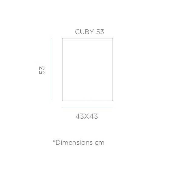 Rectangle lumineux extérieur solaire ou rechargeable CUBY 53 blanc LED RGBW 128 couleurs IP65 sans fil mobile