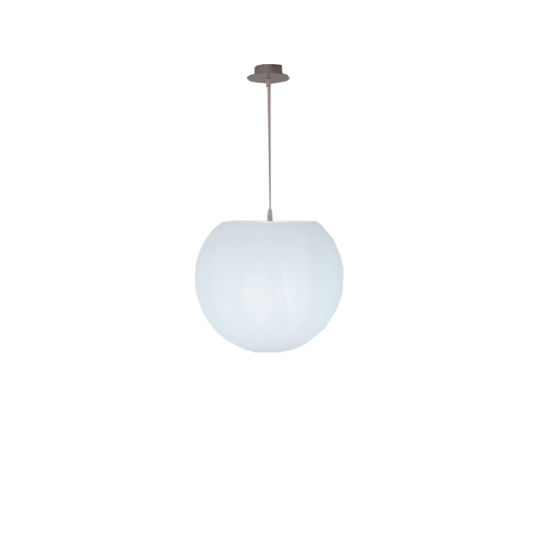 Lampe suspension extérieure boule blanche 30cm BULY E27 professionnelle