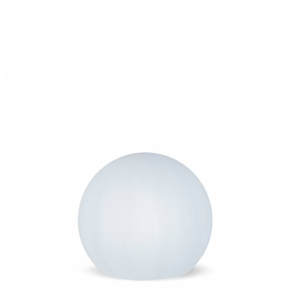 Boule lumineuse exterieur solaire ou rechargeable USB BULY 20 blanche sans fil LED RGBW 128 couleurs IP65