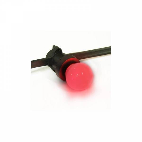 Ampoule B22 2W LED rouge pour guirlande guinguette G45 plastique professionnelle