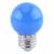 Ampoule LED Guinguette bleu E27 1W G45 plastique professionnelle