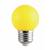 Ampoule 2W Jaune LED pour guirlande guinguette Culot E27 plastique G45