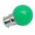 Ampoule led plastique B22 1W Verte guirlande guinguette qualité professionnelle