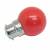 Ampoule B22 2W LED rouge pour guirlande guinguette G45 plastique professionnelle