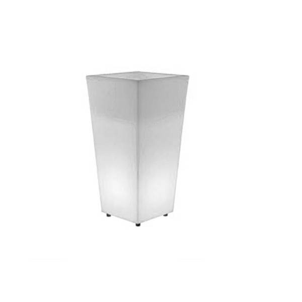 Pot lumineux extérieur jardin MELISA 30 blanc LED E27 blanc froid 7L h58cm IP65 230V