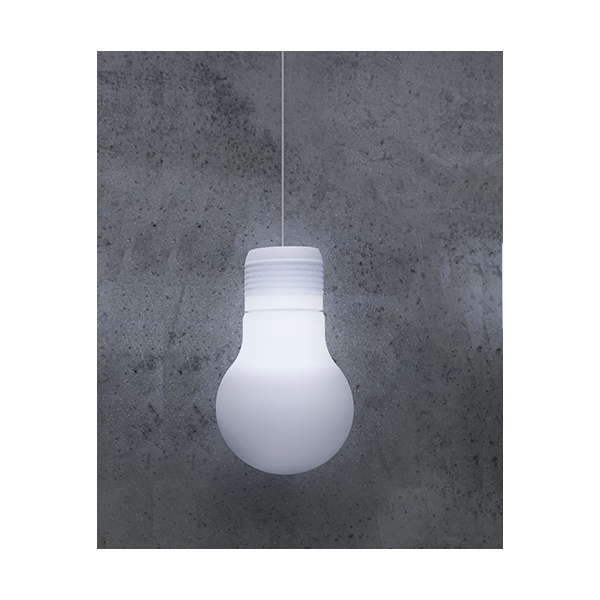 Lampe suspension Ampoule blanche Design extérieure BALBY culot E27 professionnelle