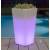 Pot lumineux extérieur solaire ou rechargeable MELISA 30 blanc LED RGBW 7L h58cm IP65 sans fil