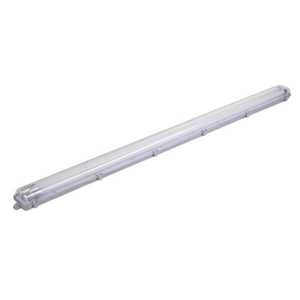 Réglette double néon LED pour tube T8 150CM 44W blanc froid 6000 kelvin IP65 étanche plastique