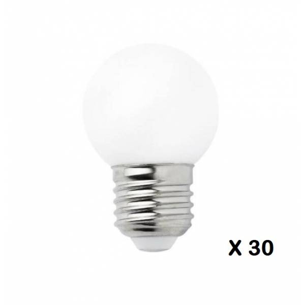 Guirlande Guinguette PRO 30M 30 lampes E27 LED étanche IP65 extensible