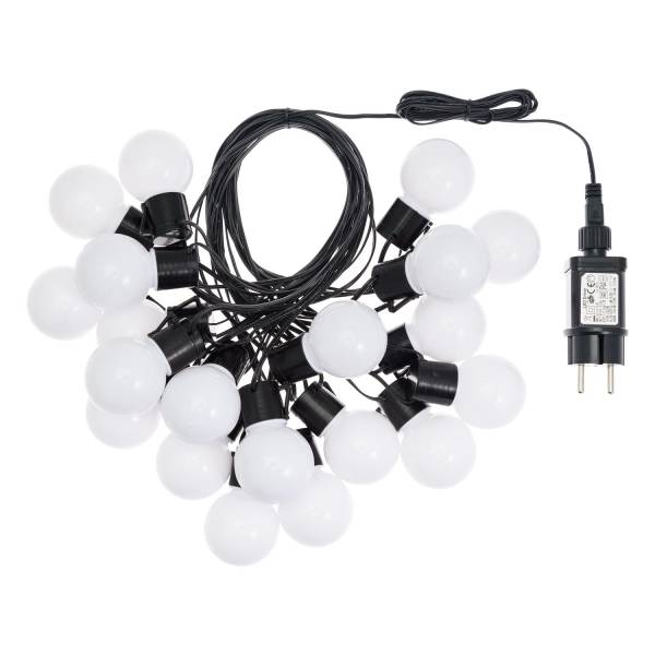 guirlande lumineuse guinguette Blanc chaud 10m 20 globes led Pas cher