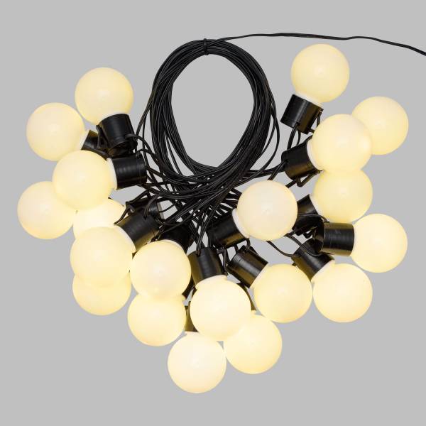 guirlande lumineuse guinguette Blanc chaud 10m 20 globes led Pas cher