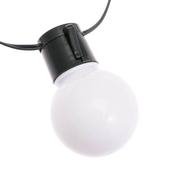 guirlande lumineuse guinguette Blanc chaud 10m 20 globes led Pas cher