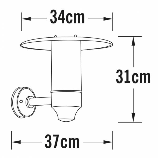 Applique murale lanterne design extérieure Nova Aluminium IP44 blanc GU10 professionnelle Konstsmide