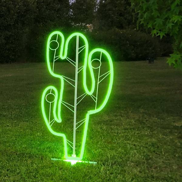 Lampe néon déco cactus 480 leds verte SMD extérieur