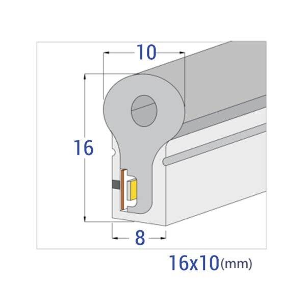 Néon flexible led rose au mètre professionnel dimmable IP44