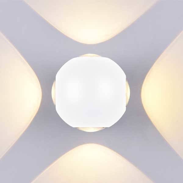 Applique exterieure boule blanche Blanc neutre 4000k IP54 4W professionnel