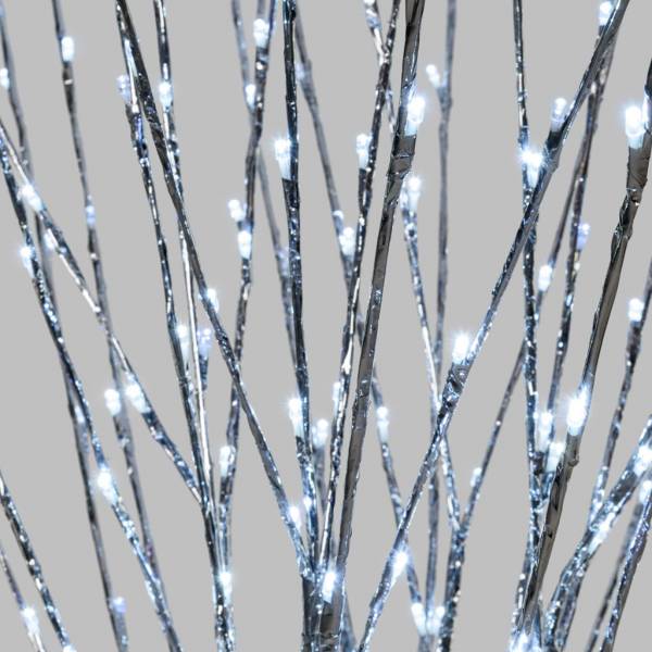 Branche lumineuse argentée 1.8M de haut LED blanc froid flash