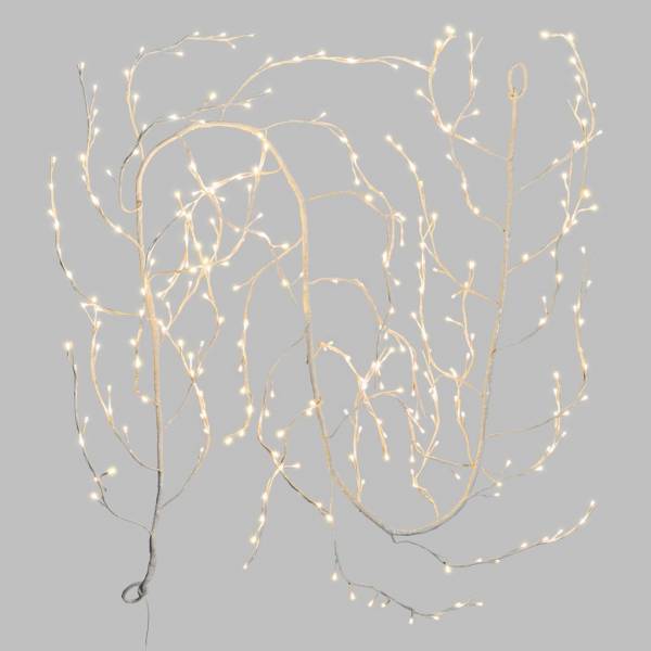 Branche lumineuse flexible blanche 3M 288 LED blanc chaud lumière fixe