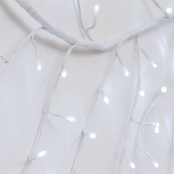 Branche lumineuse murale blanche flexible 3M 288 LED blanc froid fixe