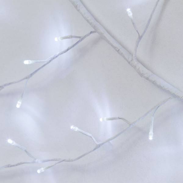 Branche lumineuse murale blanche flexible 3M 288 LED blanc froid fixe