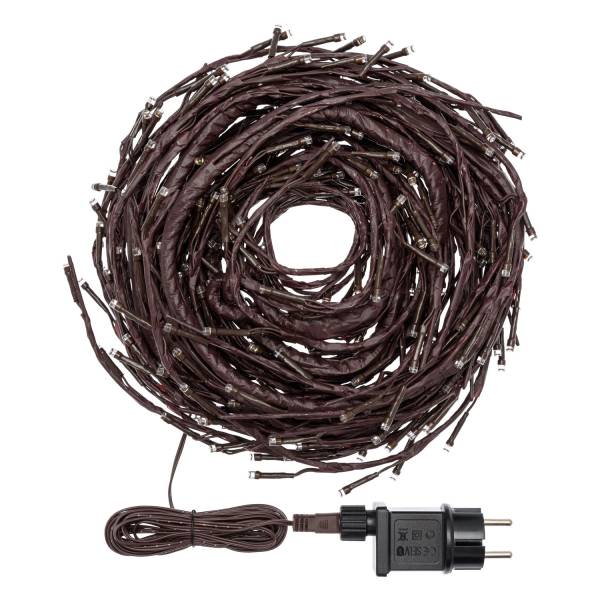 Branche lumineuse murale marron 288 LED blanc chaud lumière fixe