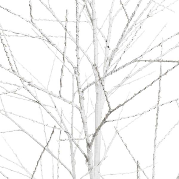 Arbre lumineux blanc argenté 210cm scintillant 900 microLED blanc chaud