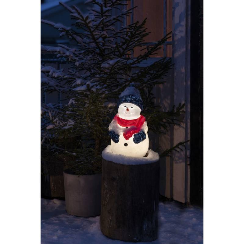 Bonhomme de neige lumineux blanc chaud à LED 38CM Konstsmide