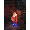 Père Noël lumineux 3D Acrylique 55 cm 104 LEDS Blanc chaud Konstsmide