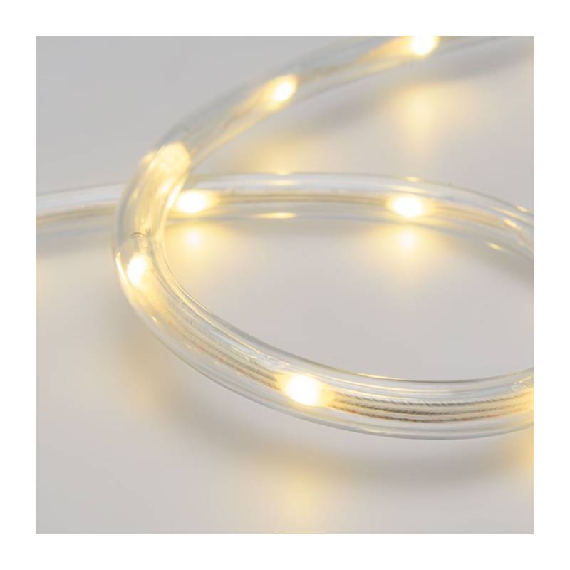 Tube lumineux 20m animée 8 modes 400 LED blanc chaud 360° haute luminosité