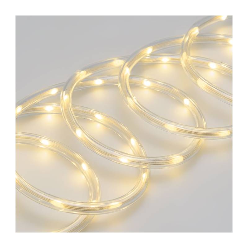 Tube lumineux 20m animée 8 modes 400 LED blanc chaud 360° haute luminosité