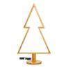 Sapin de Noël néon et bois Naturel Clair H90cm LED blanc chaud