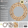 Couronne Lumineuse scintillante Marron 3D ø35cm 1000 LED scintillante