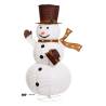 Bonhomme de Neige lumineux repliable en tissu H185cm LED blanc froid Effet scintillant extérieur