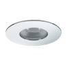 5 petit spots led rond 35mm extra plat pour meuble 1W aluminium chromé