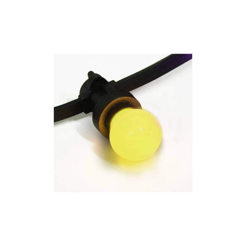 Ampoule led plastique B22 1W Jaune guirlande guinguette qualité professionnelle