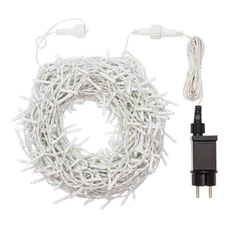 Rideau lumineux scintillant prolongeable LED Multiflash Blanc froid