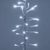 Guirlande suspendue grappes lumineuses chute de neige H80cm blanc froid