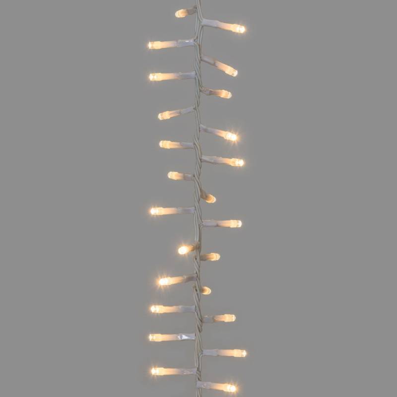 Guirlande suspendue 3 grappes lumineuses LED blanc chaud prolongeable