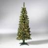 Sapin artificiel lumineux 150cm vert LED blanc chaud étroit