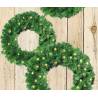 Couronne de Noël lumineuse 60CM 40 LED blanc chaud 24V vert IP44