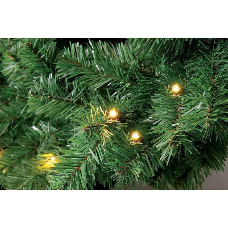 Couronne de Noël lumineuse 80CM extérieur 60 LED blanc chaud IP44