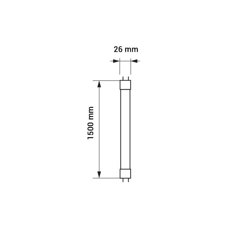 Tube neon Led T8 150cm  blanc froid 6000k 22w