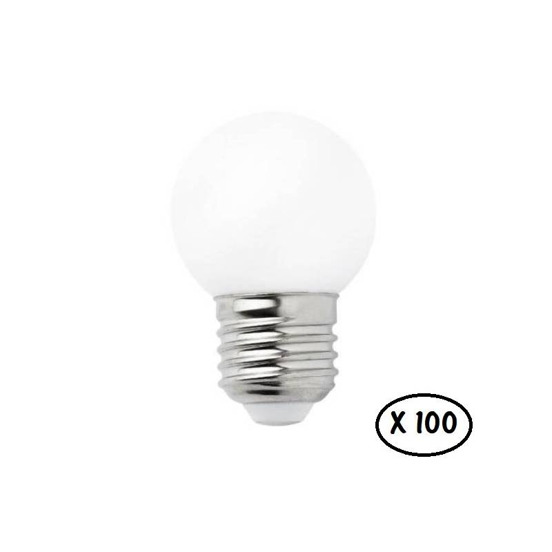 Guirlande Guinguette 100M LED 1W blanc chaud professionnelle IP65