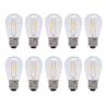 Lot de 10 Ampoules filament 2W E27 G45 verre LED blanc chaud 2700K pour guirlande guinguette