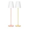 Lampadaire solaire ou rechargeable LOLA SLIM 180 Laiton LED RGBW IP65